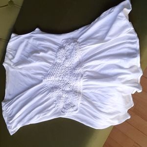 100% Cotton Summer White Crochet Blouse
